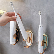 Wall-Mounted Electric Toothbrush Holder Punch-Free Bathroom Organizer