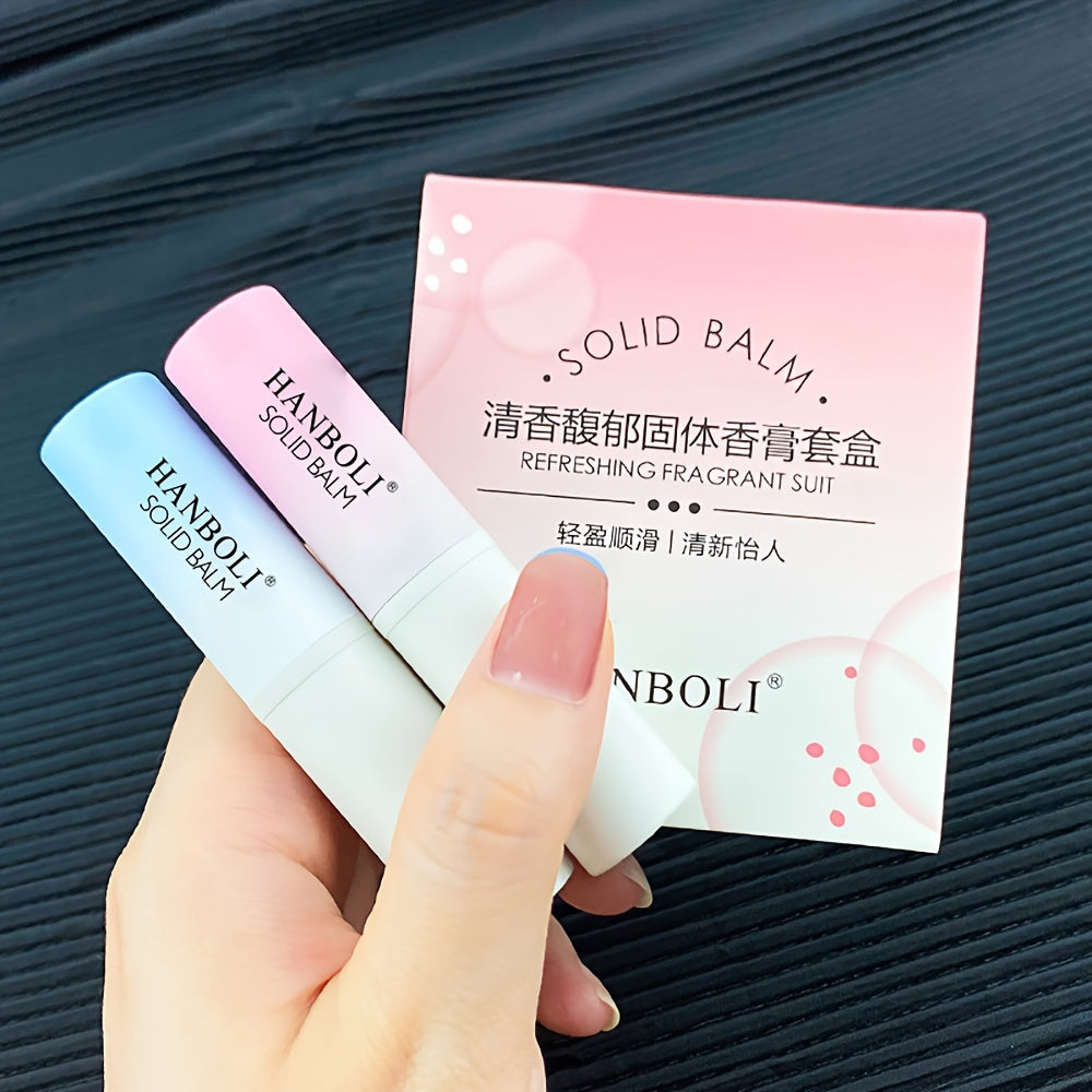 Women's Solid Perfume Stick Water Honey Peach Jasmine Cedar Floral Long-Lasting Deodorant