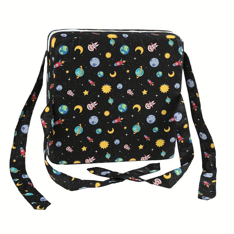 Child Booster Seat with PU Cushion, Secure Straps and Safety Buckle for Toddler Dining