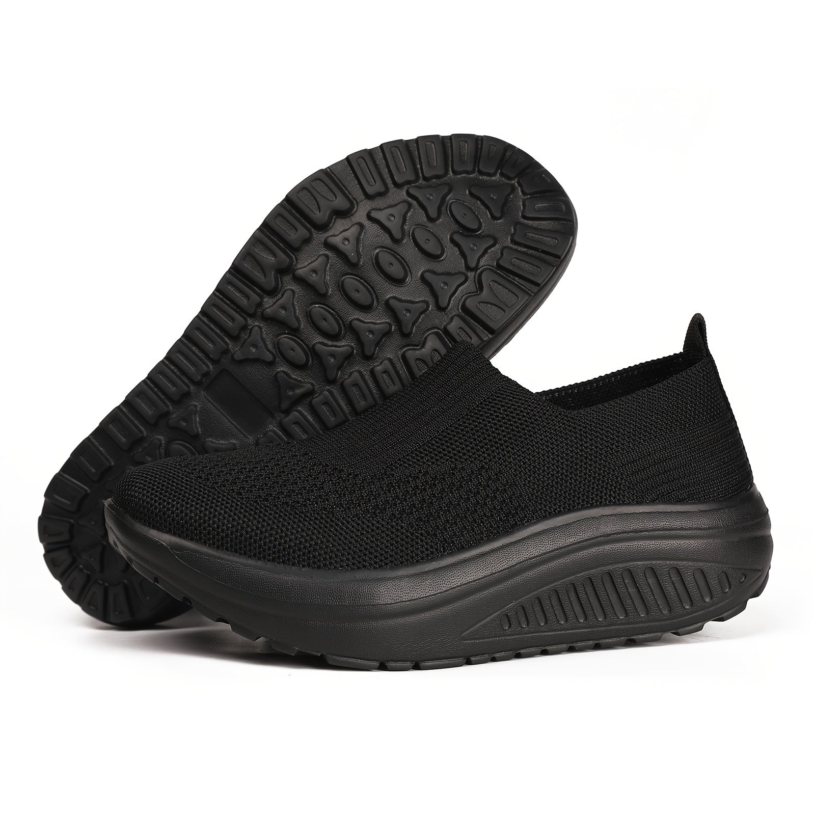 Ayollar uchun tarmoqli slip-on sportkasi yengil, kundalik yozgi poyabzal bej
