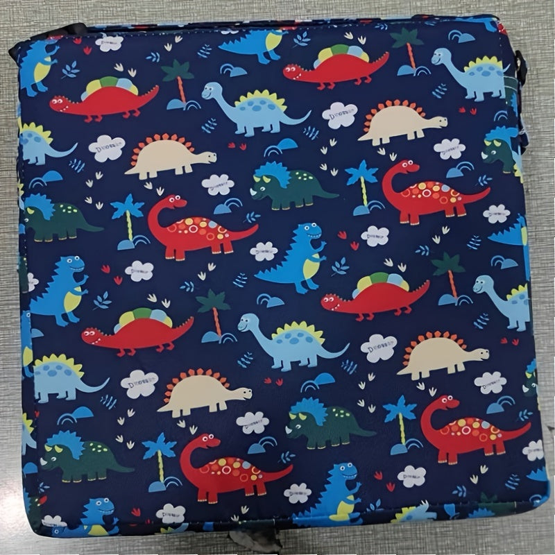 Child Booster Seat with PU Cushion, Secure Straps and Safety Buckle for Toddler Dining