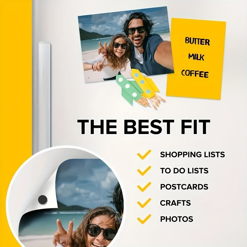 Puntos magnéticos de 2.03 cm de adhesión fuerte, flexibles para fotos, manualidades, uso en oficina, redondos y cuadrados, paquete