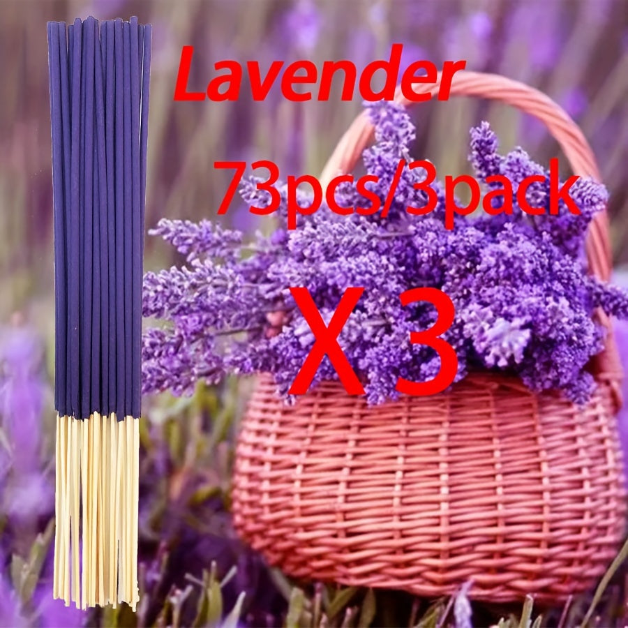 24-Pack Handmade Bamboo Incense Sticks 22cm with 7 Aromatic Scents for Home Use