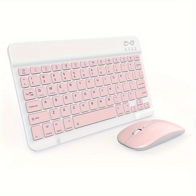 Wireless Ultra-Thin Keyboard and Mouse Set for iPad Tablet and Laptop