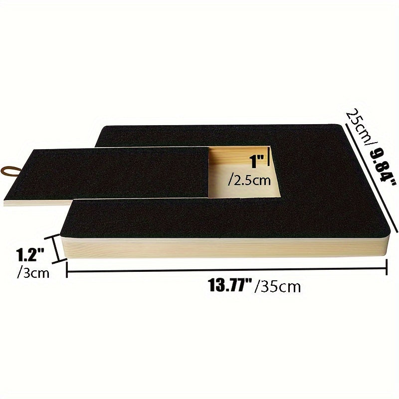 Wooden Dog Nail Scraper and File Board Pet Grooming Scratching Toy Sandpaper Board