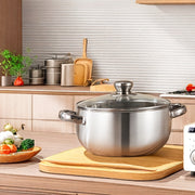 Stainless Steel Stockpots Set for Induction Cookers, Durable and Versatile