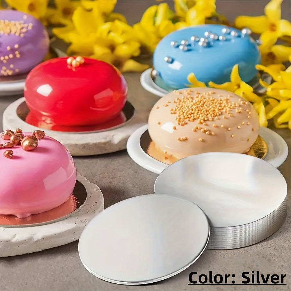 10 Pack Silver Cake Boards Disposable Cake Bases for Weddings Birthdays