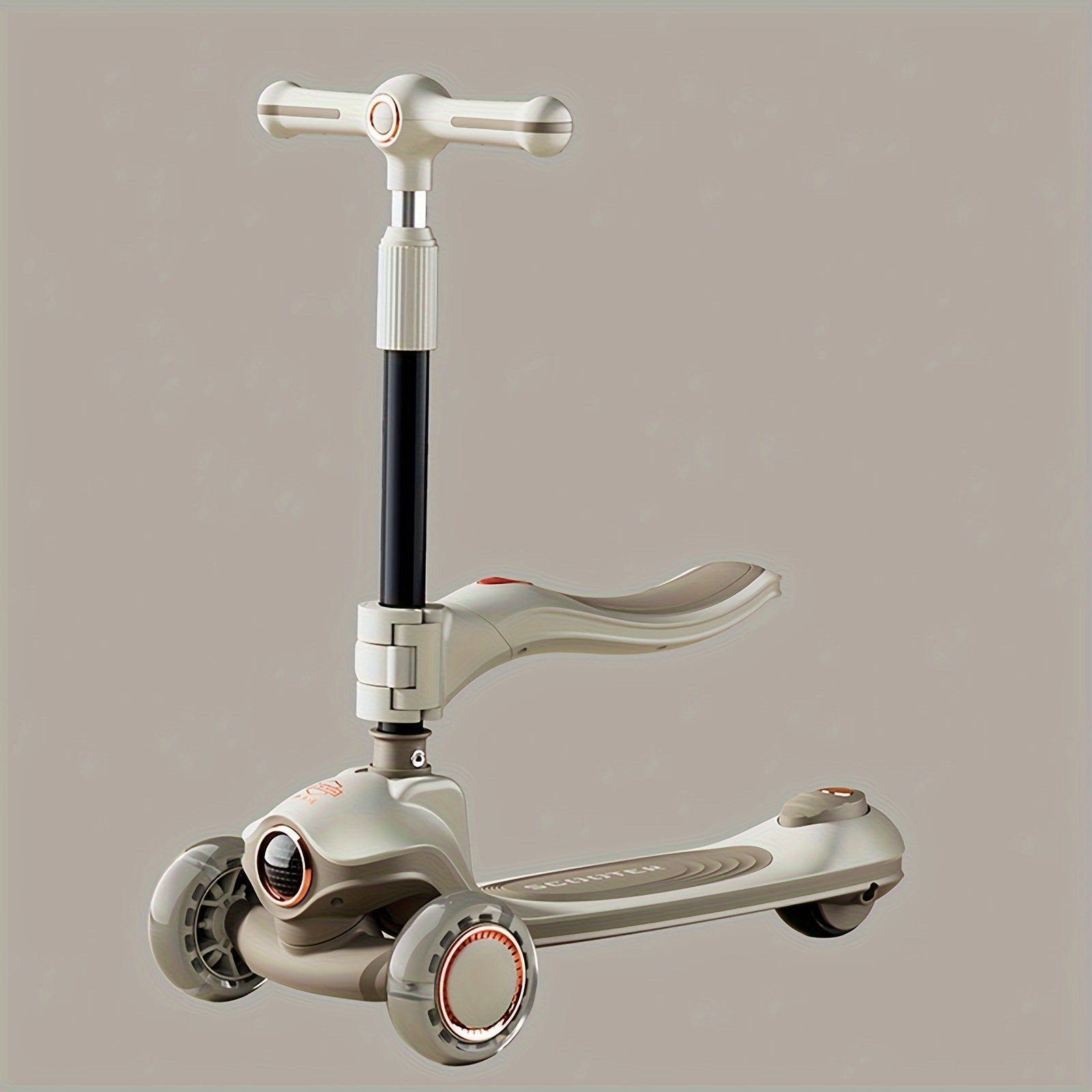 Kids' 2-in-1 Scooter and Bike for Ages 3-8 with LED Wheels Music and Foldable Design