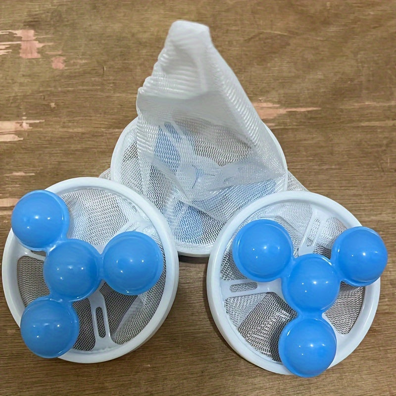 Paquete de 5 bolsas de malla para lavandería para la eliminación de residuos de cabello, bolsa filtro para lavadora