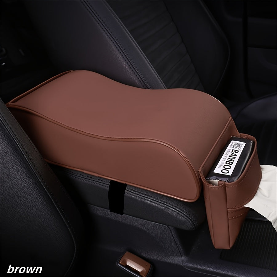 Universal Car Armrest Box Pad Cover with Storage Boost and Protection