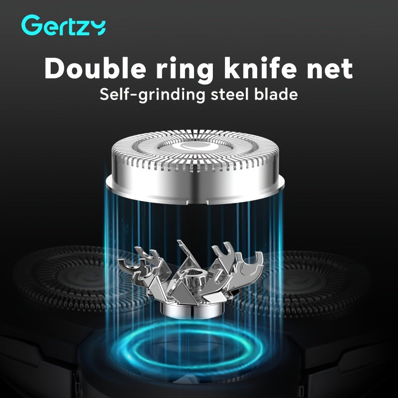 Мужская электробритва 6-в-1 влажная и сухая перезаряжаемая 3D вращающаяся бритва