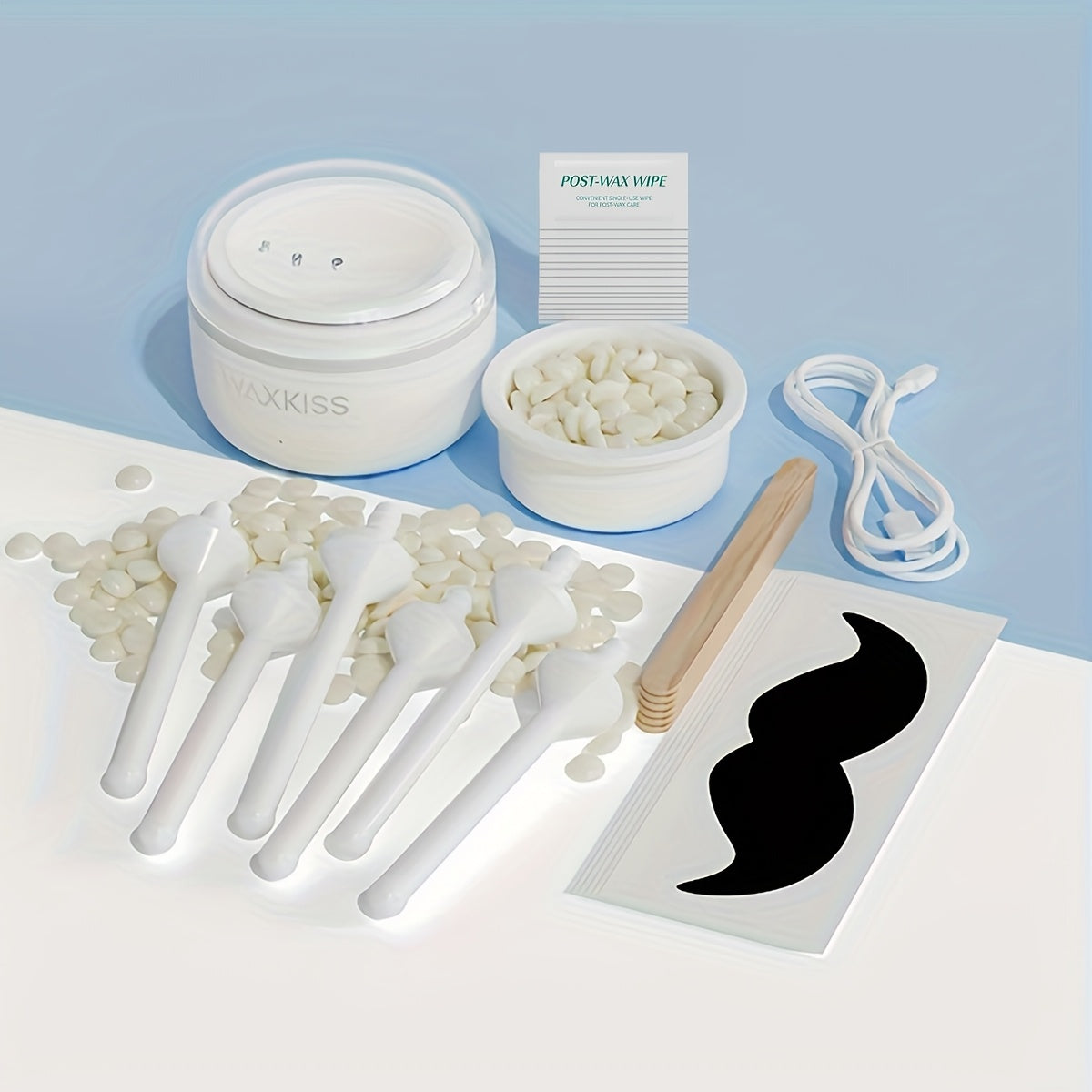 Мини-набор для воскового нагрева для удаления волос на бровях, носу и ушах