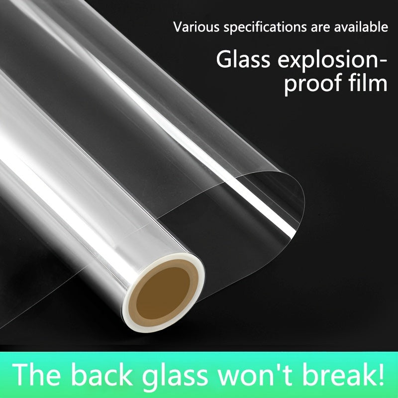 PVC Safety Glass Film 2Mil Explosion-Proof Self-Adhesive for Windows and Shower Doors