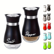 Set of Two 3.4oz Salt and Pepper Shakers for Kitchen Use