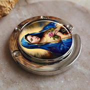 Foldable Handbag Hook for Table Virgin Mary Design Portable Purse Hanger