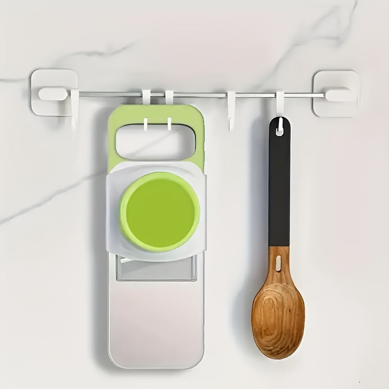 7-Piece Vegetable Cutter Set with Basket and Carrot Grater Plastic Kitchen Tool