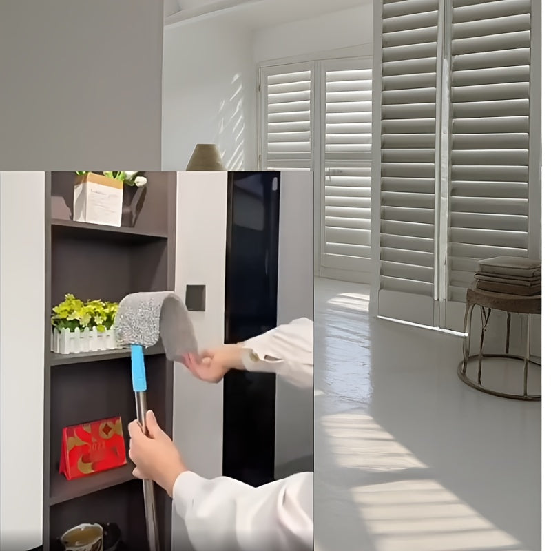 Uy va avtomobilni tozalash uchun qayta ishlatiladigan cho'tka boshli moslashuvchan mikrofiber tozalagich