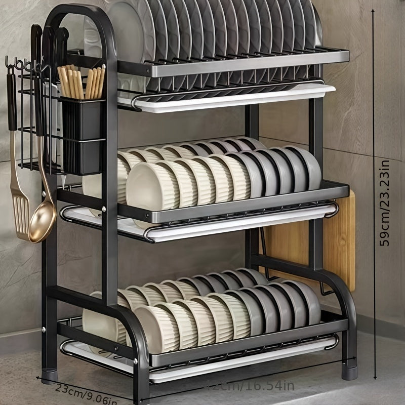 Подставка для сушки посуды из нержавеющей стали на тему Хэллоуина и Рождества, место для хранения столовых приборов и многофункциональная подставка для хранения бытовых вещей