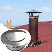 Durable Stainless Steel Chimney Cap Rainproof Vent Cover for Flue and Duct Pipes