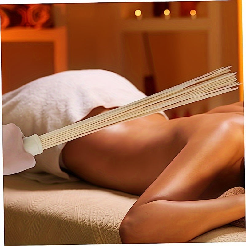 Bambuk chayqaladigan tayoqchalar massaj asbobi tabiiy yog'och butun tanani tinchlantirish charchashni yengillashtirish