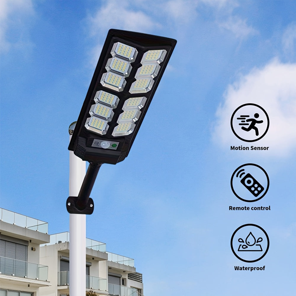 Solar-Powered LED Lantern with Infrared Sensor and Push Button for Outdoor Courtyards