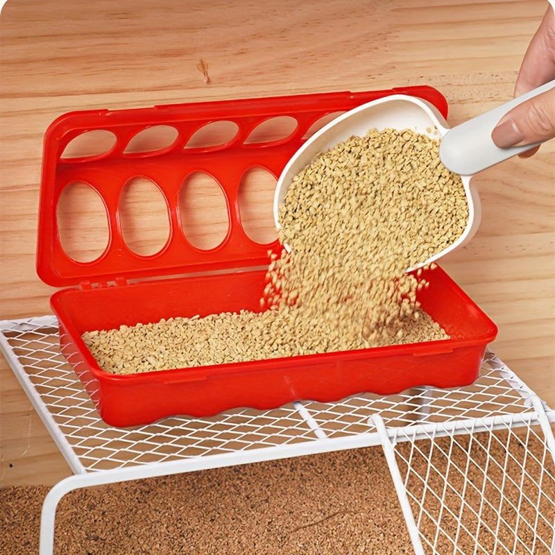 Bird Feeder with Anti-Spray Trough and 12-Hole Design for Pigeons Parrots and Other Birds