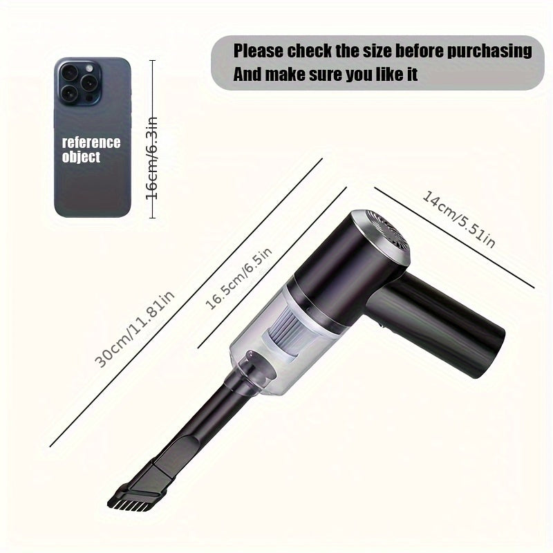 Handheld USB Rechargeable Car and Home Vacuum Cleaner Portable Dust Collector