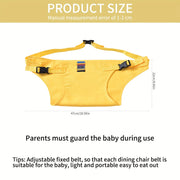 Child Safety Seat Belt Universal Portable Strap for Fixed Protection During Eating and Outings