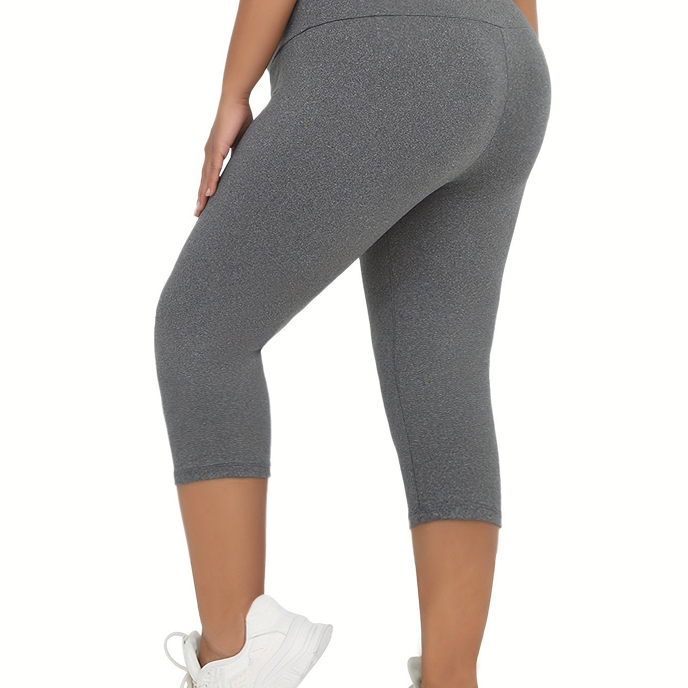 Leggings de yoga para mujer talla grande de cintura alta con control de abdomen para entrenamiento