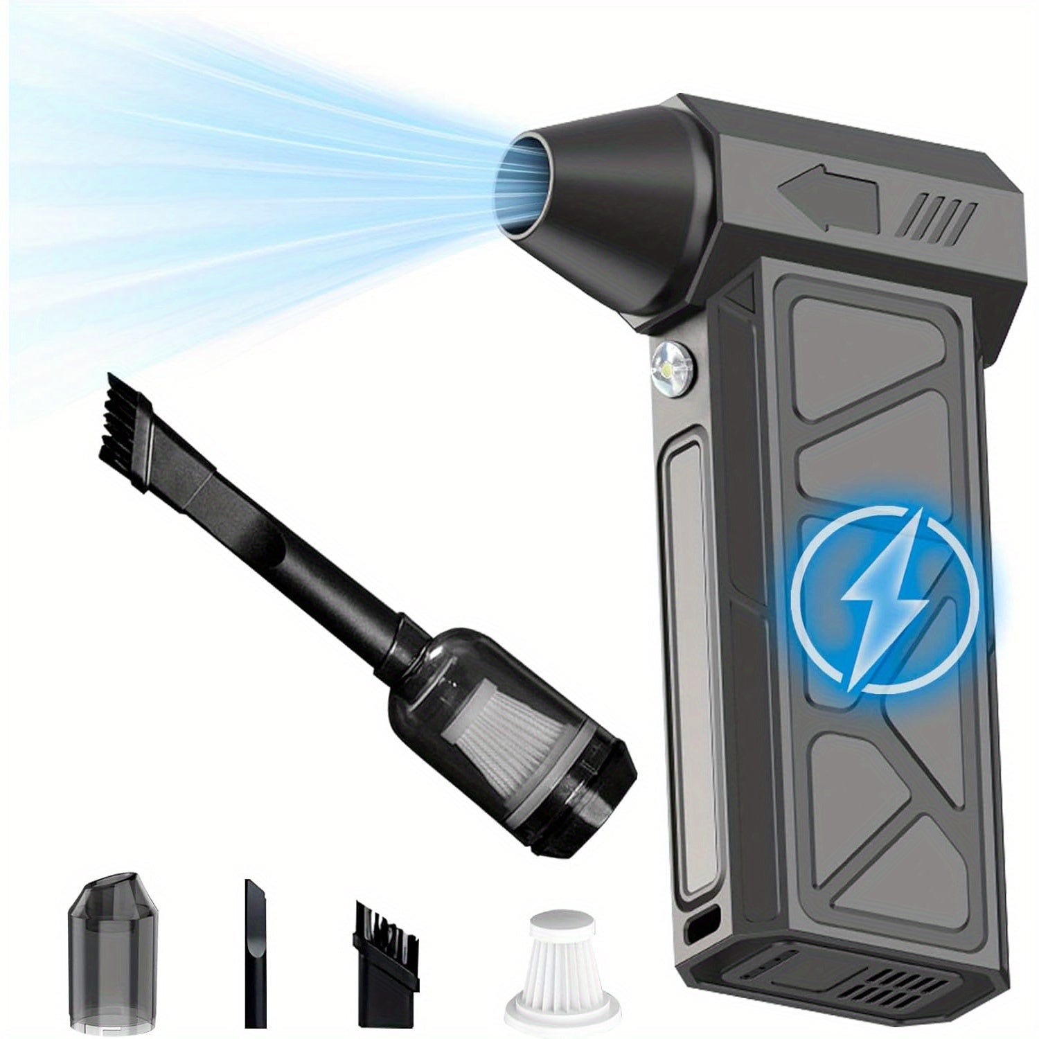 Cordless RV Vacuum Cleaner and Blower 130000 RPM 4-Speed Rechargeable Detachable Kit