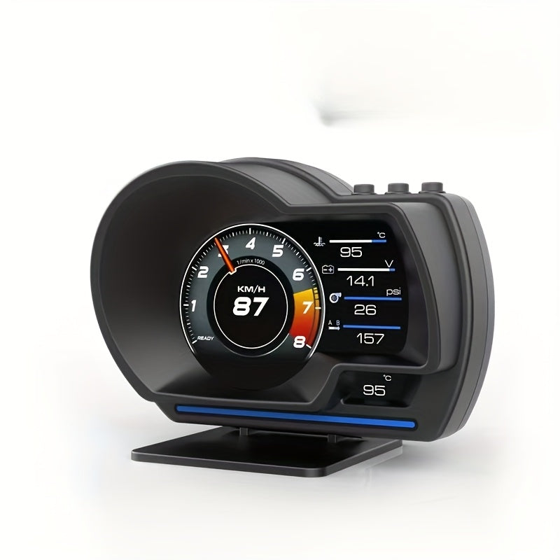OBD2 Gauge Smart Speedometer with Ambient Light Adjustable Bracket and Trouble Code Display