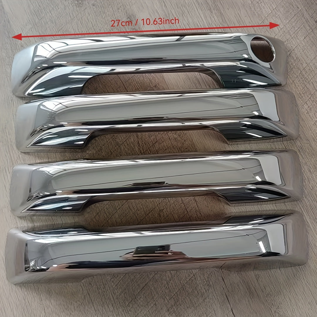 Car Door Handle Cover Set ABS Durable Polished Finish for Exterior Decoration