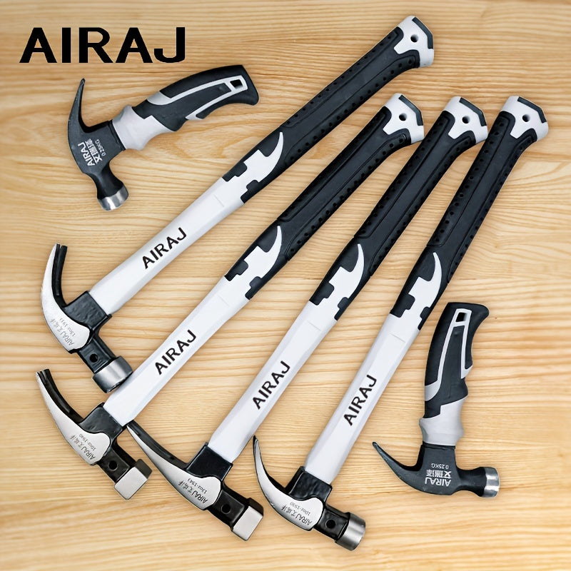 High-Carbon Steel Claw Hammer with Anti-Slip Grip for Industrial and Home Use Short or Long Handle