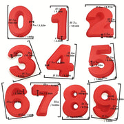 Silicone Number Cake Molds Set for Baking Create Custom Arabic Numerals 0-8 Non-Stick Flexible Kitchen Tool