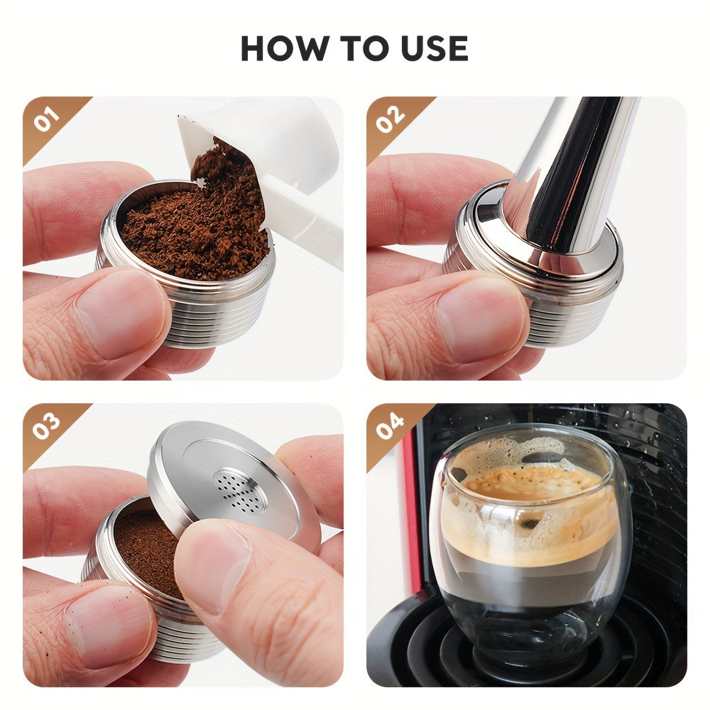Reusable Stainless Steel Coffee Capsule for Single Serve Coffee Machines