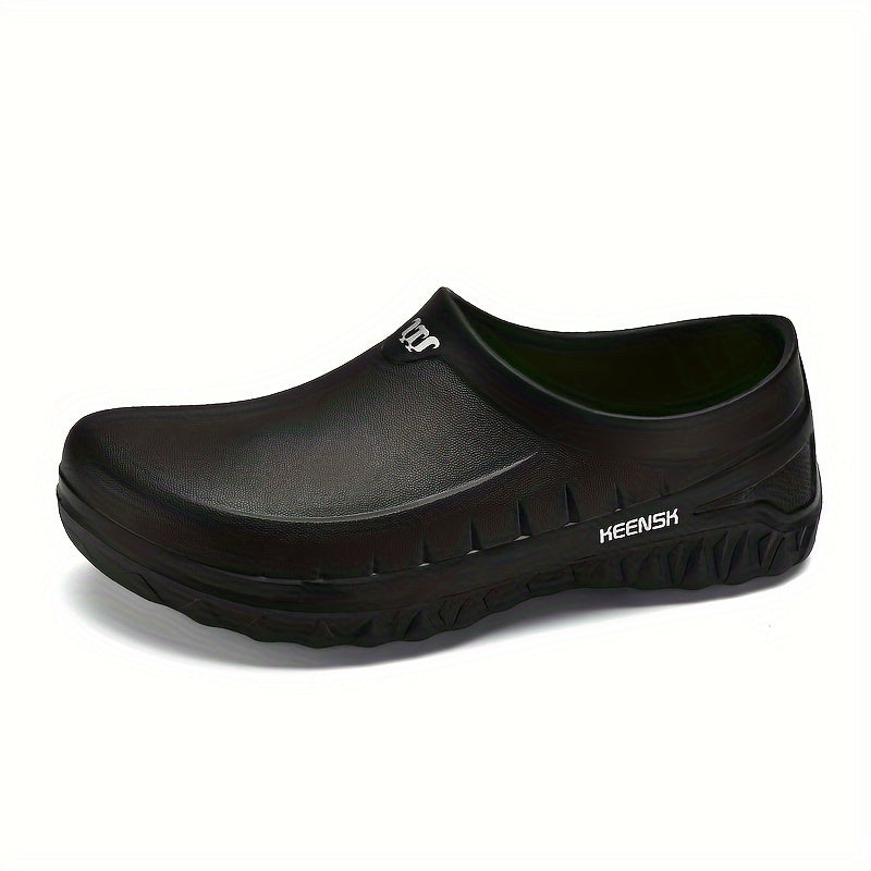 Women's Slip-On Work Shoes Non-Slip EVA Rubber Sole Black Kitchen Healthcare
