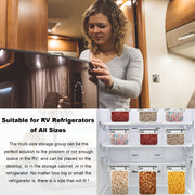 24 Pieces Airtight Food Storage Containers BPA Free Kitchen Storage with Labels