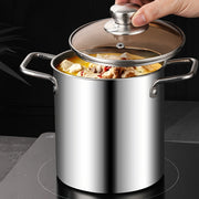 304 Stainless Steel Deep Fryer for Home Use Tempura Pot Oil Saving Electric Stove