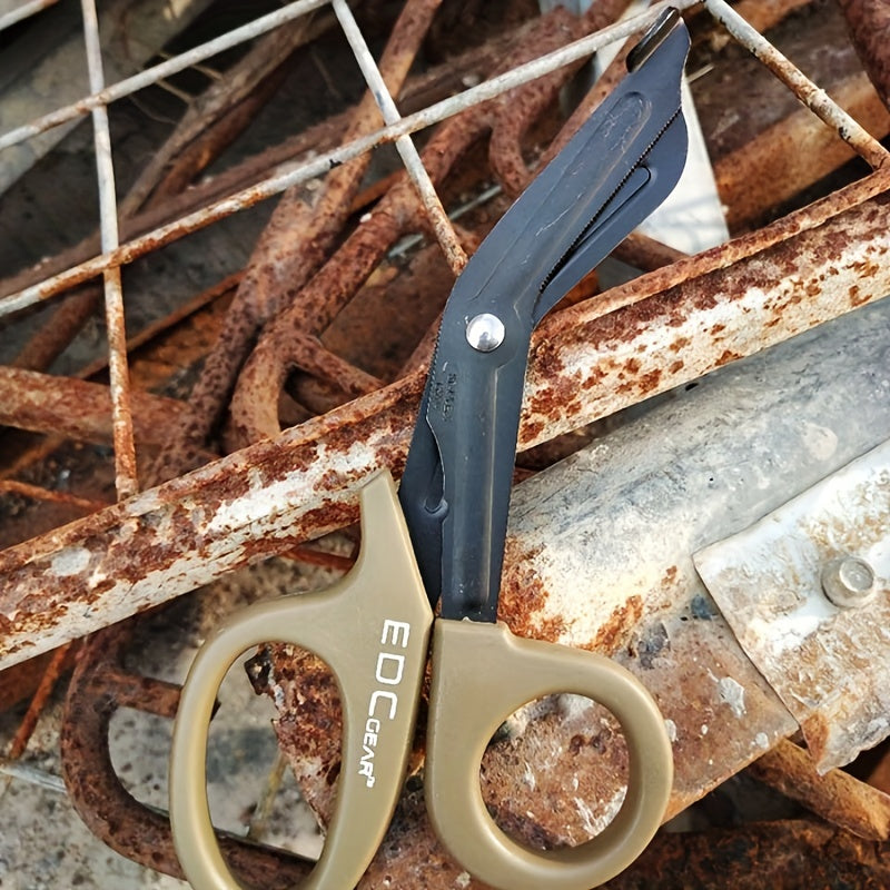 Emergency Scissors Multi-Functional Indoor Outdoor Shear Iron Mixed Color 1pc