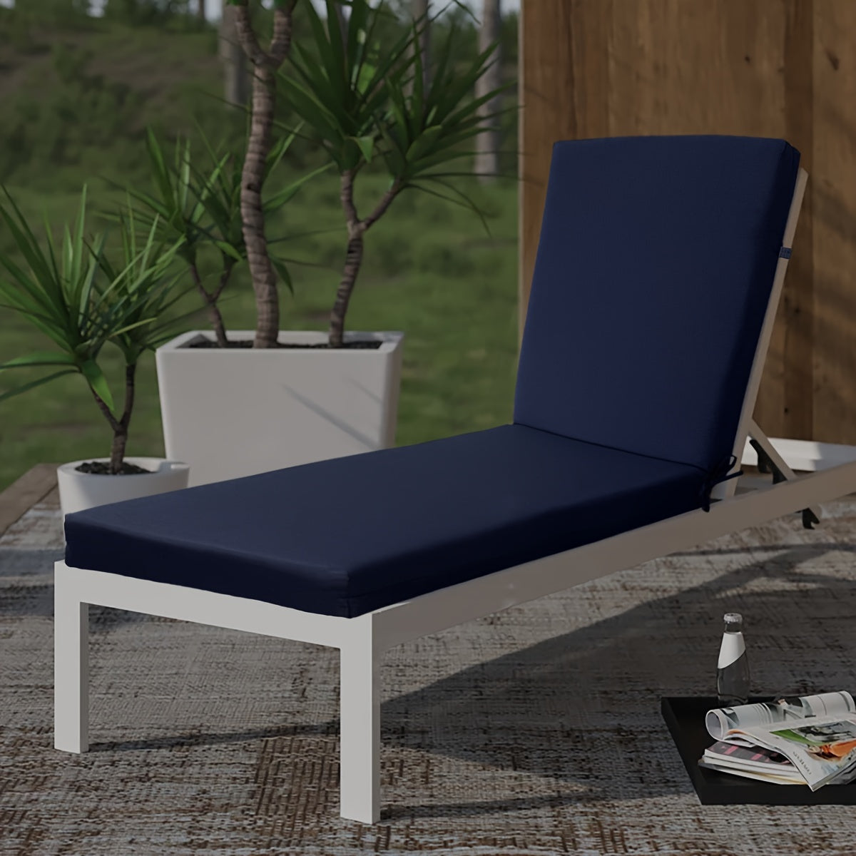 Outdoor Waterproof Foam-Filled Lounge Cushion for Patio Pool Seaside