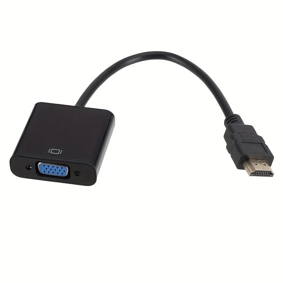 Gold-Plated HDMI to VGA Adapter for Computers Laptops Monitors Projectors HDTVs
