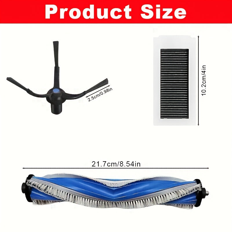 Replacement Parts Kit for Robot Vacuum Includes Main Brush HEPA Filters Mop Cloths Side Brushes