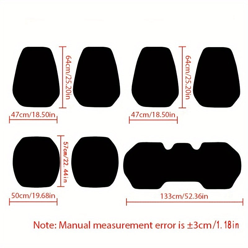 Universal to'rt fasli uchun sedanga mo'ljallangan o'rindiq qopqog'i to'plami, nafas oladigan, sirpanishga qarshi