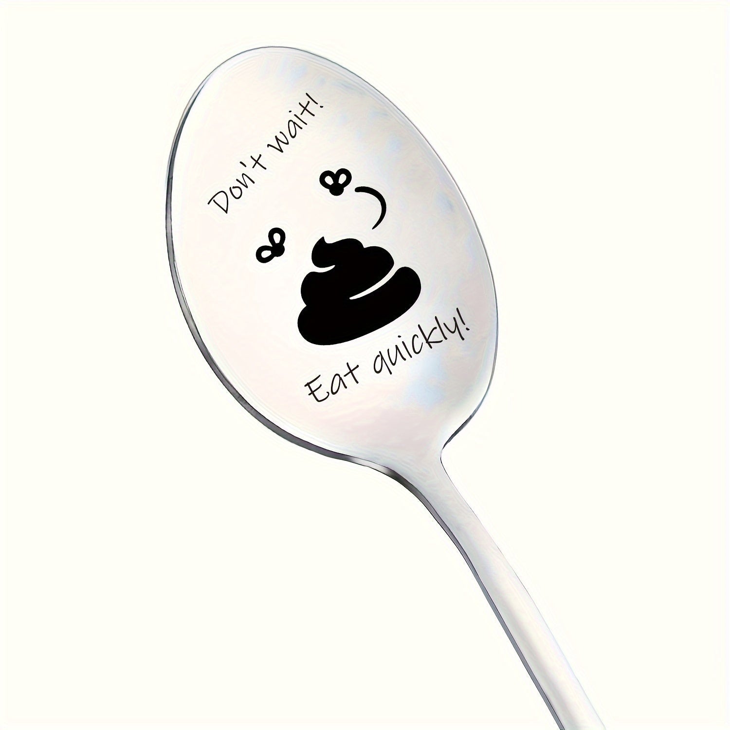 Stainless Steel Carved Spoon for Coffee Jam Soup Gift Idea