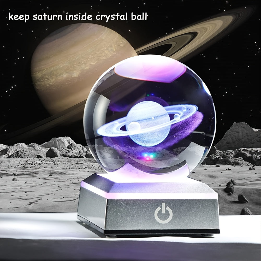 Crystal Ball Night Light with LED Base Animal Night Light for Home Decor and Gifts