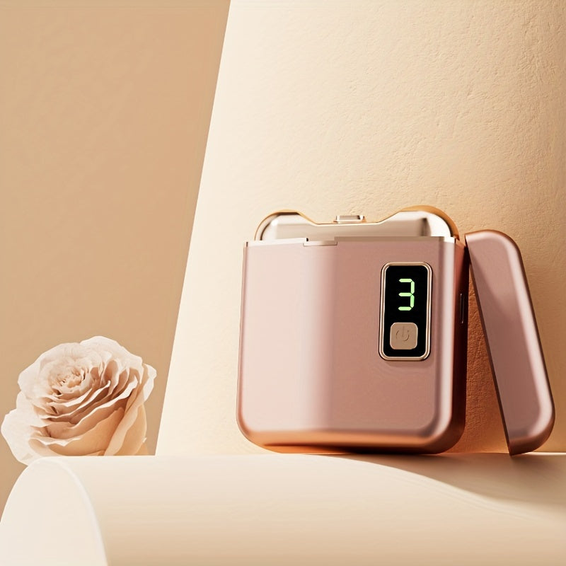 Rechargeable Electric Nail Clipper for Adults with Silent LED Light and Three-Speed Nail Grinder