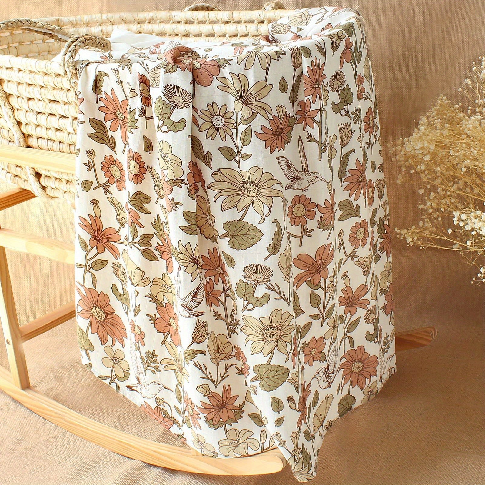 Muslin Gauze Baby Towel Wrap with Bamboo Cotton Fabric for Newborns and Toddlers