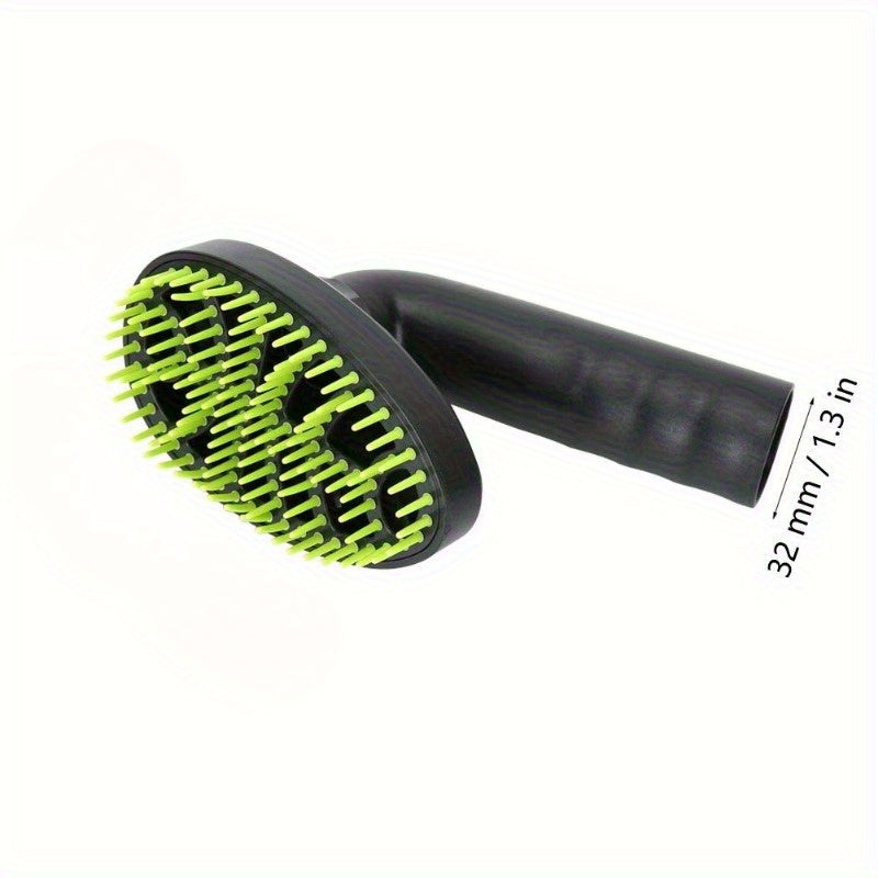 Plastic Pet Grooming Brush for Long-Haired Dogs and Cats 32mm Green Black