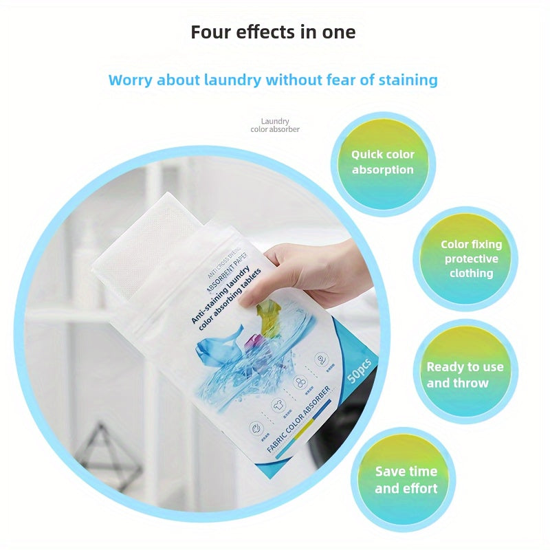 Laundry Color Catcher Sheets Pack of 25 50 100 Dye Transfer Prevention