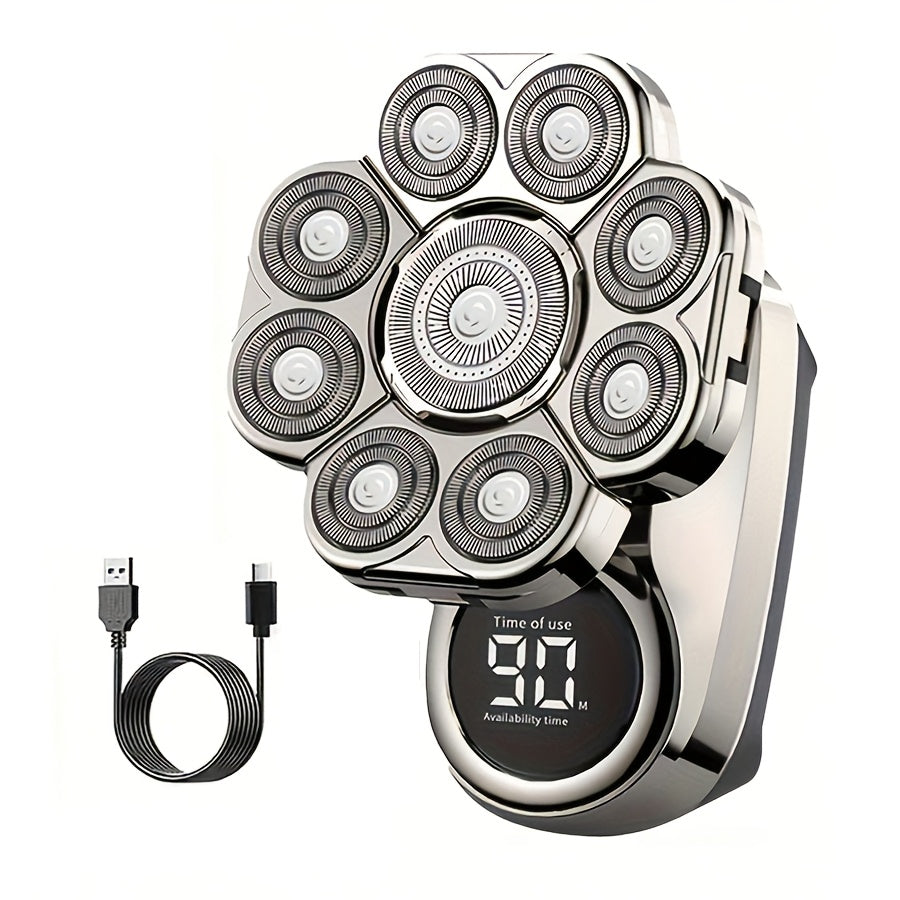 Ultimate 9D Electric Shaver for Men 5-in-1 Grooming Kit LED Display USB Rechargeable Wet Dry Use Long Battery Life Stainless Steel Blades